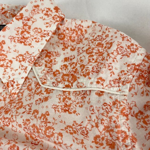 American Eagle Outfitters Floral Snap Button Cowgirl Top Size L - Picture 3 of 14